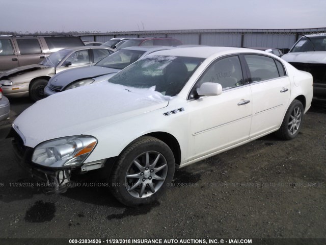 1G4HD57217U135398 - 2007 BUICK LUCERNE CXL WHITE photo 2