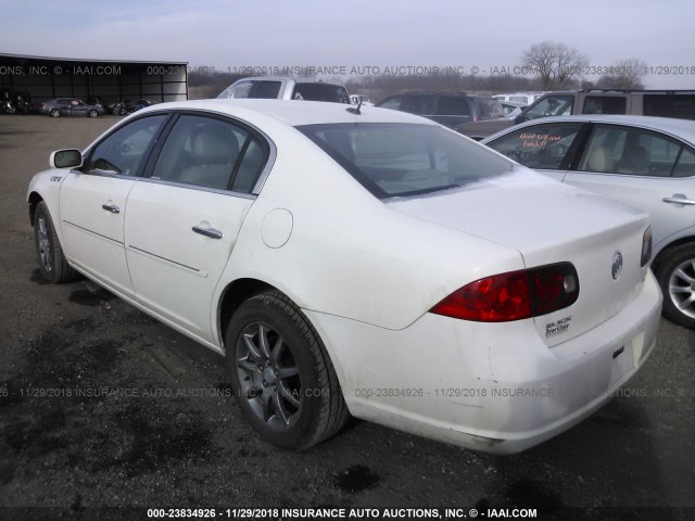 1G4HD57217U135398 - 2007 BUICK LUCERNE CXL WHITE photo 3