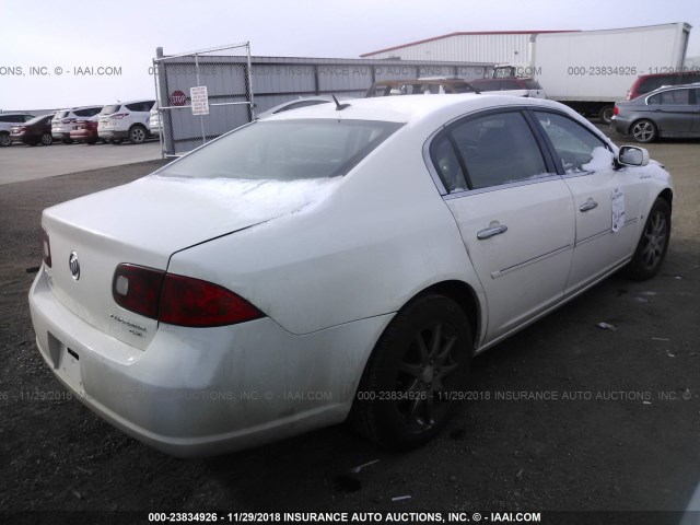 1G4HD57217U135398 - 2007 BUICK LUCERNE CXL WHITE photo 4