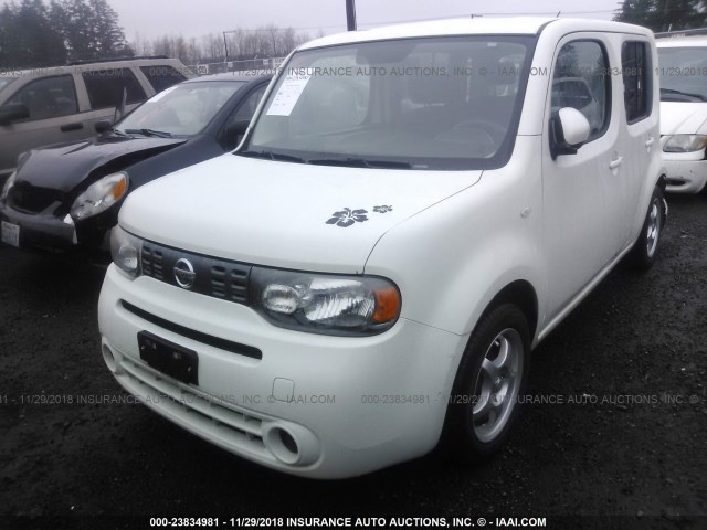 JN8AZ28R79T100461 - 2009 NISSAN CUBE S/SL WHITE photo 2