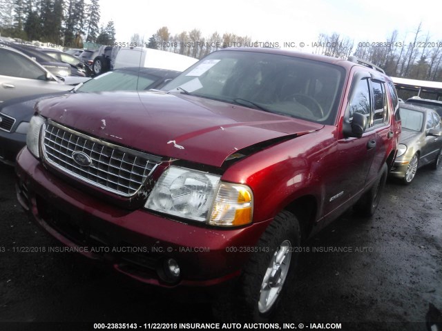 1FMZU73K44UC16039 - 2004 FORD EXPLORER XLT/XLT SPORT/NBX RED photo 2