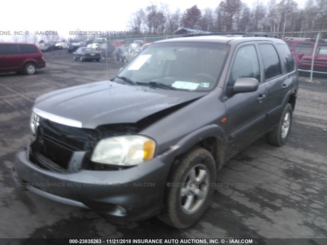 4F2CZ94135KM03623 - 2005 MAZDA TRIBUTE S GRAY photo 2