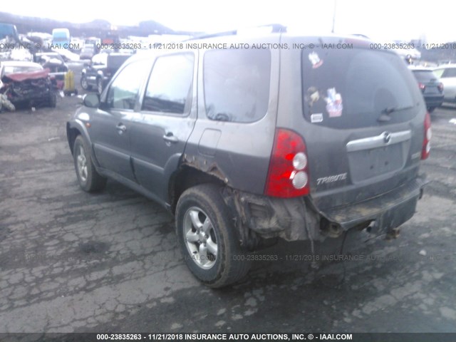 4F2CZ94135KM03623 - 2005 MAZDA TRIBUTE S GRAY photo 3