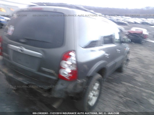 4F2CZ94135KM03623 - 2005 MAZDA TRIBUTE S GRAY photo 4