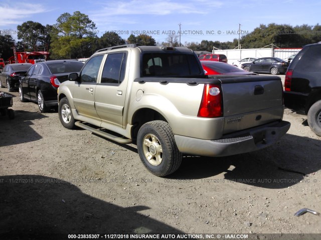 1FMZU67E93UA65664 - 2003 FORD EXPLORER SPORT TR  GOLD photo 3