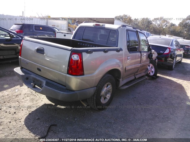 1FMZU67E93UA65664 - 2003 FORD EXPLORER SPORT TR  GOLD photo 4