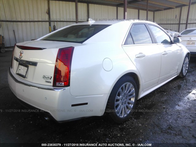 1G6DP5EV3A0131619 - 2010 CADILLAC CTS PREMIUM COLLECTION WHITE photo 4