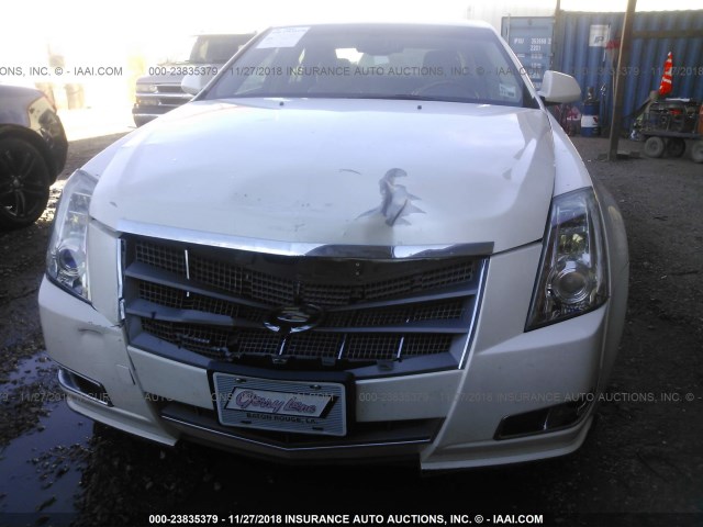 1G6DP5EV3A0131619 - 2010 CADILLAC CTS PREMIUM COLLECTION WHITE photo 6