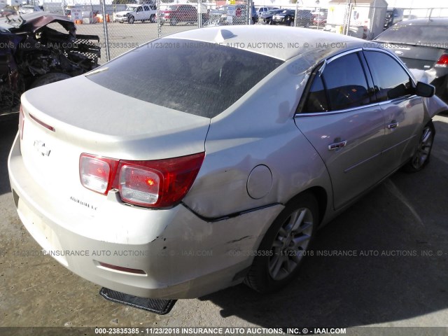 1G11C5SA9DF280611 - 2013 CHEVROLET MALIBU 1LT ვერცხლისფერი ფოტო 4