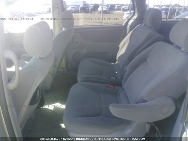 5TDZA23C55S254264 - 2005 TOYOTA SIENNA CE/LE SILVER photo 8