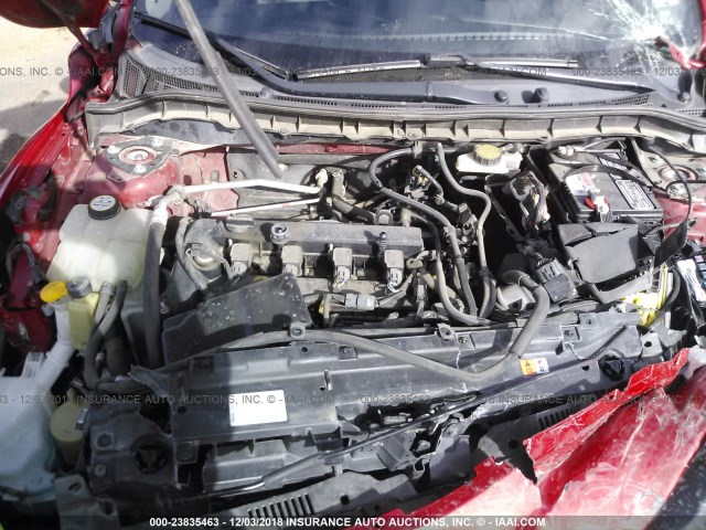 JM1BL1W57C1673309 - 2012 MAZDA 3 S RED photo 10