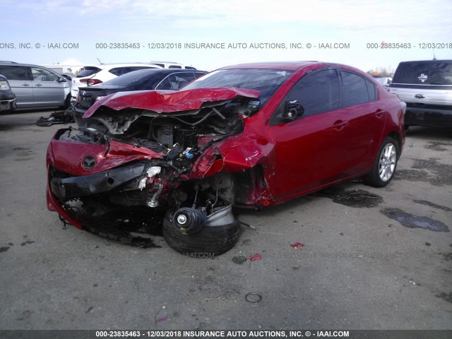 JM1BL1W57C1673309 - 2012 MAZDA 3 S RED photo 2