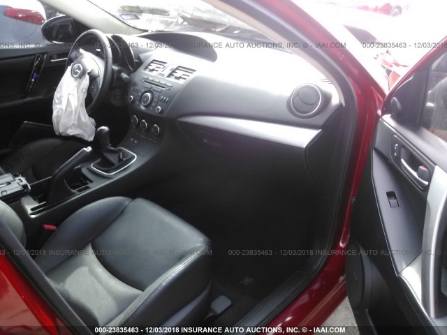 JM1BL1W57C1673309 - 2012 MAZDA 3 S RED photo 5