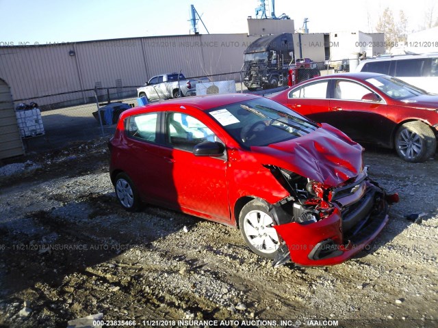 KL8CB6SA9JC440484 - 2018 CHEVROLET SPARK LS RED photo 1