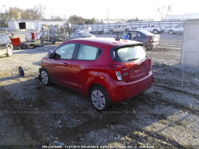 KL8CB6SA9JC440484 - 2018 CHEVROLET SPARK LS RED photo 3