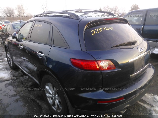 JNRAS08W17X203293 - 2007 INFINITI FX35 Dark Blue photo 3