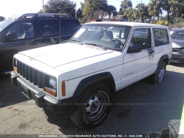 1J4FJ27S4VL578581 - 1997 JEEP CHEROKEE SE WHITE photo 2