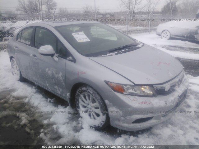 19XFB2F97CE028928 - 2012 HONDA CIVIC EXL SILVER photo 1