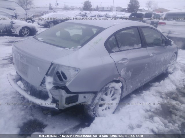 19XFB2F97CE028928 - 2012 HONDA CIVIC EXL SILVER photo 4