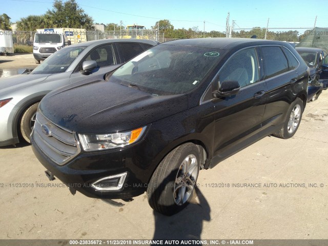 2FMPK3K92JBB06385 - 2018 FORD EDGE TITANIUM BLACK photo 2