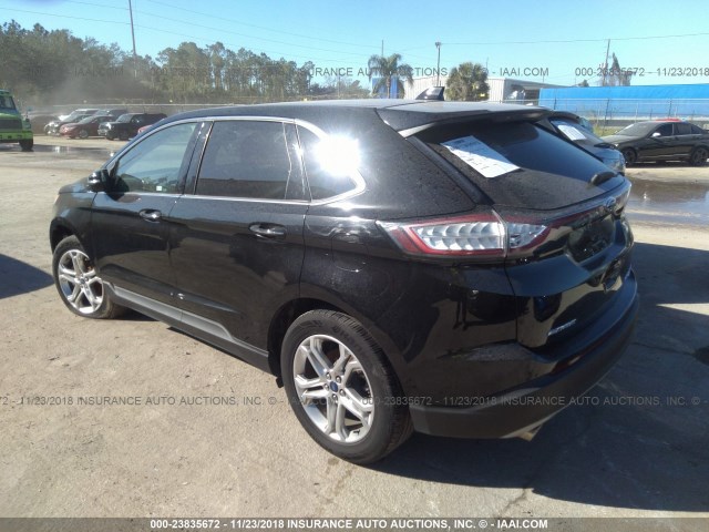 2FMPK3K92JBB06385 - 2018 FORD EDGE TITANIUM BLACK photo 3