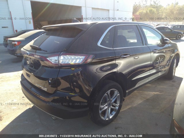 2FMPK3K92JBB06385 - 2018 FORD EDGE TITANIUM BLACK photo 4