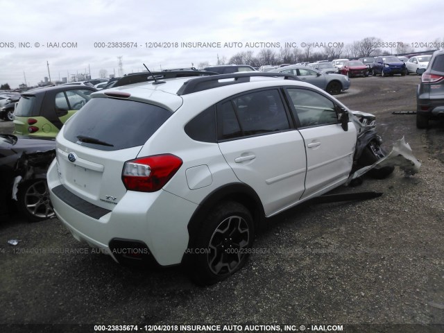 JF2GPAKC9E8205950 - 2014 SUBARU XV CROSSTREK 2.0 LIMITED WHITE photo 4