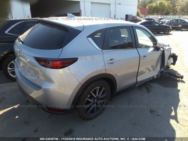 JM3KFACM0J0348224 - 2018 MAZDA CX-5 TOURING SILVER photo 4