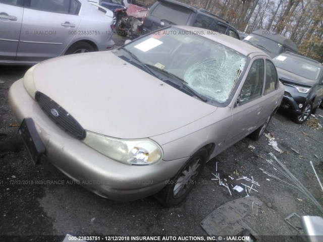 3FAFP66L5WM137957 - 1998 FORD CONTOUR LX/SPORT/SE GOLD photo 2