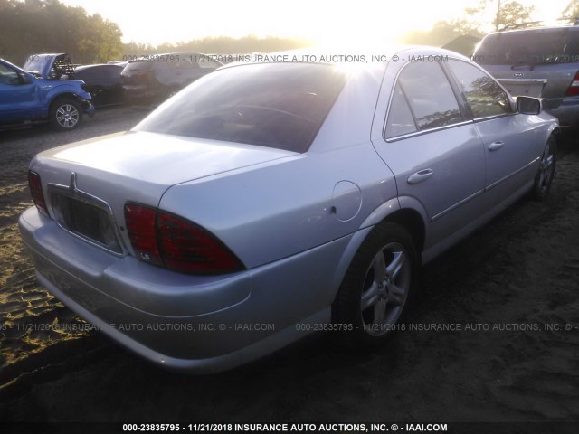 1LNHM86S12Y624615 - 2002 LINCOLN LS SILVER photo 4