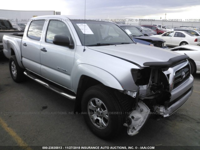 5TELU42N97Z338508 - 2007 TOYOTA TACOMA DOUBLE CAB 银色 照片 1