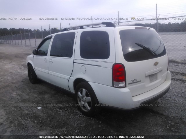 1GNDV33127D161730 - 2007 CHEVROLET UPLANDER LT WHITE photo 3