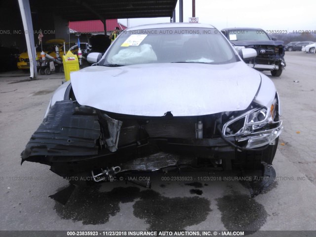 1N4AA5AP0EC494768 - 2014 NISSAN MAXIMA S/SV SILVER photo 6