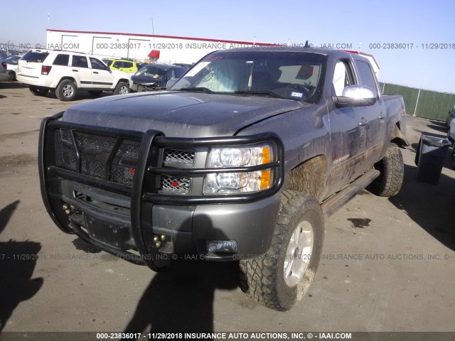 3GCPKTE25DG229098 - 2013 CHEVROLET SILVERADO K1500 LTZ Pewter photo 2