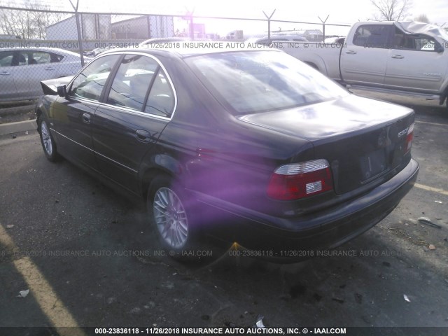 WBADT63431CF08277 - 2001 BMW 530 I AUTOMATIC BLACK photo 3