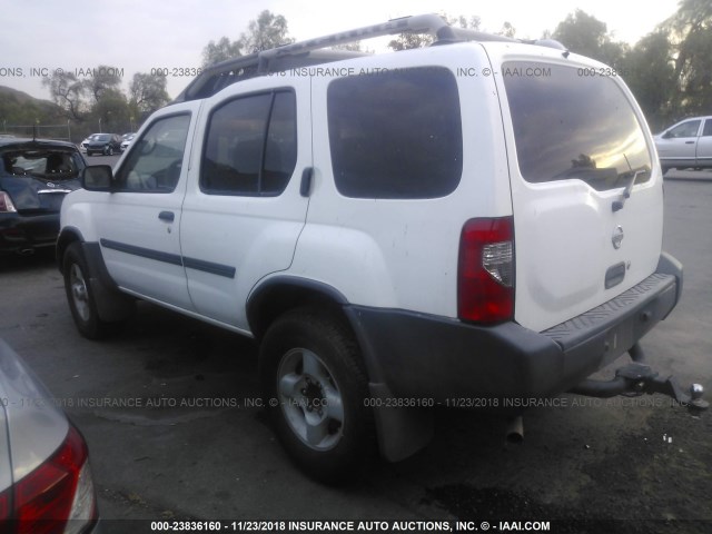 5N1ED28T52C591038 - 2002 NISSAN XTERRA XE/SE WHITE photo 3