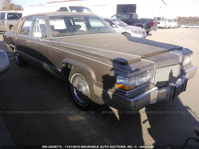 1G6DW5476LR732124 - 1990 CADILLAC BROUGHAM TAN photo 1