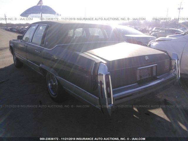 1G6DW5476LR732124 - 1990 CADILLAC BROUGHAM TAN photo 3