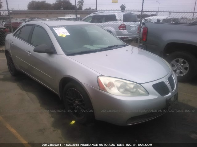 1G2ZF55B064187095 - 2006 PONTIAC G6 SE SILVER photo 1