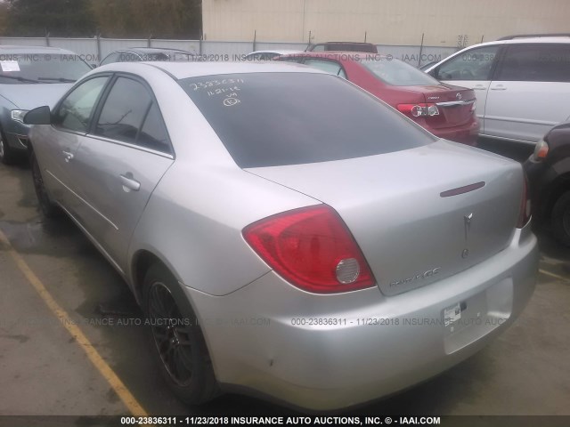 1G2ZF55B064187095 - 2006 PONTIAC G6 SE SILVER photo 3