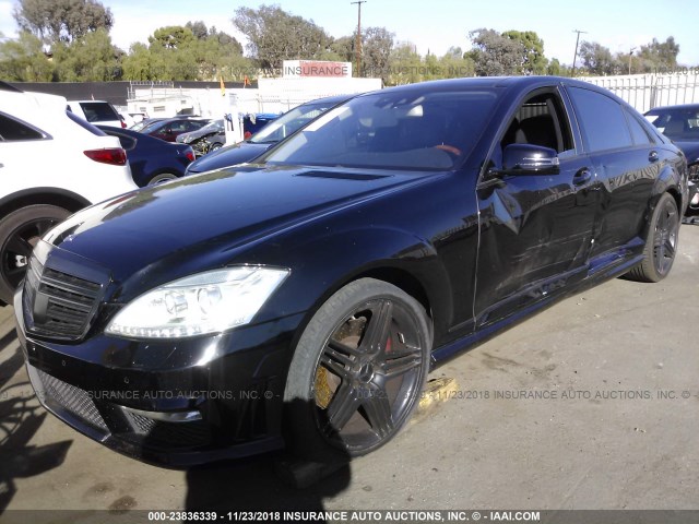 WDDNG7BB3AA295394 - 2010 MERCEDES-BENZ S 550 BLACK photo 2