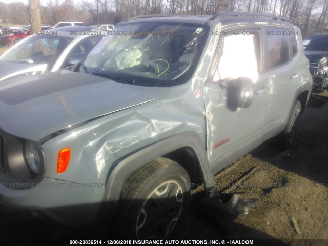 ZACCJBCT6GPD50295 - 2016 JEEP RENEGADE TRAILHAWK GRAY photo 6