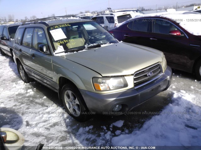 JF1SG65694H718521 - 2004 SUBARU FORESTER 2.5XS GREEN photo 1