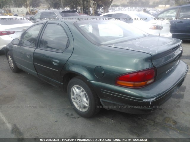 1B3EJ46X6XN618016 - 1999 DODGE STRATUS GREEN photo 3