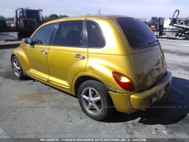 3C8FY68BX2T349179 - 2002 CHRYSLER PT CRUISER LIMITED/DREAM CRUISER GOLD photo 3