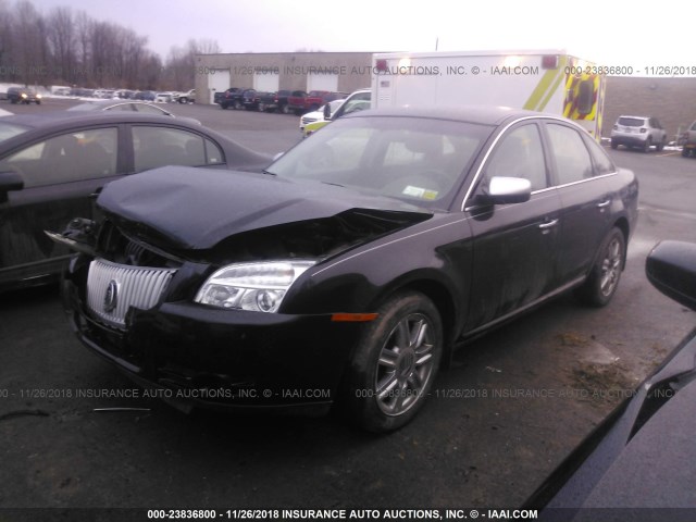 1MEHM43W29G617093 - 2009 MERCURY SABLE PREMIER BLACK photo 2