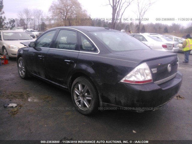 1MEHM43W29G617093 - 2009 MERCURY SABLE PREMIER BLACK photo 3