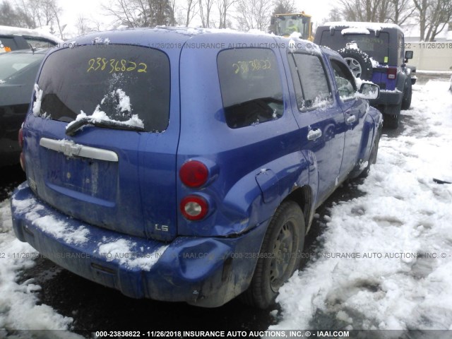 3GNDA13D86S643448 - 2006 CHEVROLET HHR LS BLUE photo 4