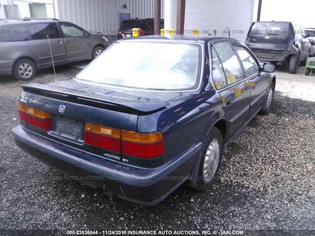 JHMCB7566MC043533 - 1991 HONDA ACCORD EX/EX-R BLUE photo 4