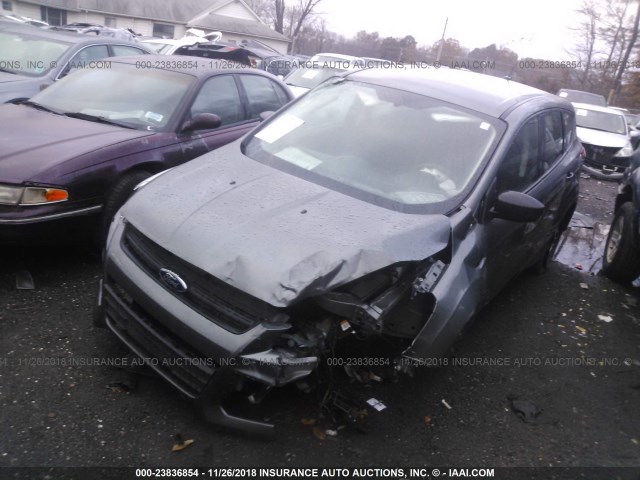 1FMCU0F72EUD70626 - 2014 FORD ESCAPE S GRAY photo 2